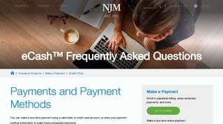 Payments and Payment Methods | NJM