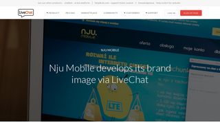 Nju Mobile Customer Story with LiveChat