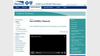 Earn NJWELL Rewards | State and School Employee for Horizon Blue ...