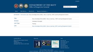 Instructions Links: Navy Knowledge Online (NKO) / Navy e-Learning ...