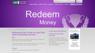 Redeem Money - Ever Green Recycling