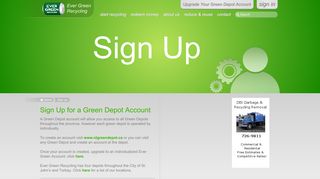 Upgrade your Green Depot account! - Ever Green Recycling