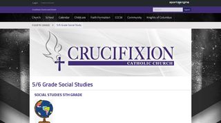 5/6 Grade Social Studies - Crucifixion School