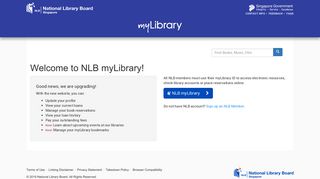 myLibrary | National Library Board Singapore - NLB