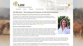 Get Moving – Recording movements on the NLIS database | Livestock ...