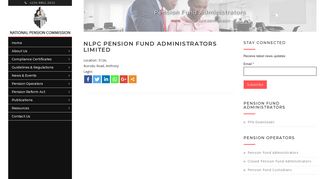 NLPC Pension Fund Administrators Limited | National Pension ...