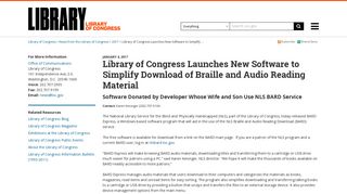 Library of Congress Launches New Software to Simplify Download of ...