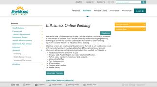 InBusiness Online Banking › New Mexico Bank & Trust