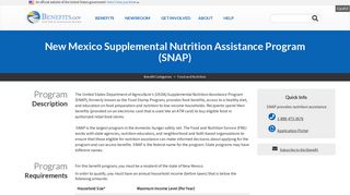 New Mexico Supplemental Nutrition Assistance Program (SNAP ...