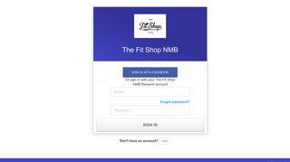 The Fit Shop NMB - Login - Perkville