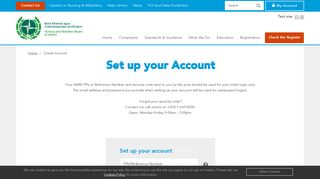 Set up your account - NMBI