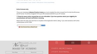 Nurse License Renewal - New Mexico Board of Nursing