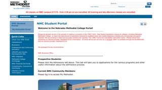 NMC Student Portal: My Methodist Guest - HOME