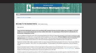 Northwestern Michigan College - Welcome to the Housing Portal