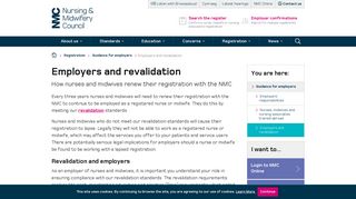 Employers and revalidation - NMC