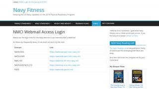 NMCI Webmail Access Login – Navy Fitness