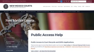 Public Access Help - NMCourts.gov