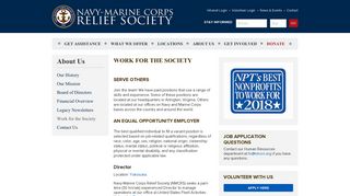 Work for the Society | NMCRS - Navy-Marine Corps Relief Society