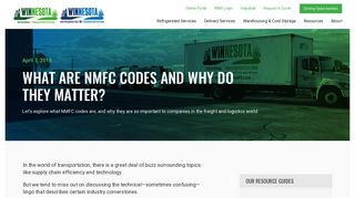 What Are NMFC Codes and Why Do They Matter? - Winnesota
