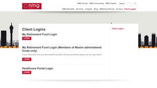 Client Logins - NMG - The NMG Group