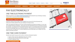 Pay Electronically - New Mexico Gas Company