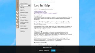 Log In Help - NMHU