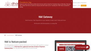 NMI Gateway - Dharma Merchant Services