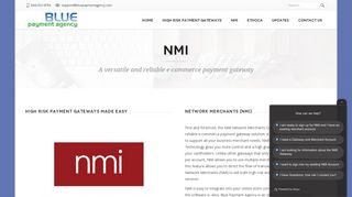 NMI - We Make Payment Gateways Easy - Blue Payment Agency