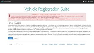 NM Vehicle Registration System