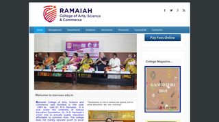 MS Ramaiah College of Arts Science and Commerce