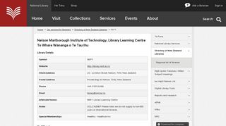 Nelson Marlborough Institute of Techn... | National Library of New ...