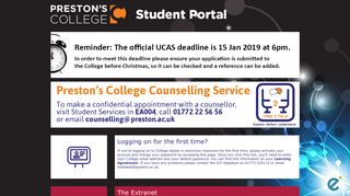 The Student Portal - Preston's College