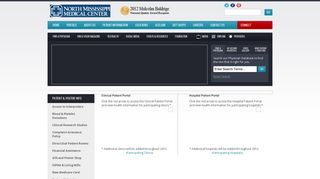 Clinical Patient Portal - North Mississippi Medical Center