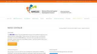 NMSDC CENTRAL® - National Minority Supplier Development Council