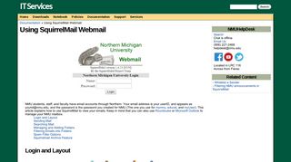 Using SquirrelMail Webmail | IT Services - NMU - Northern Michigan ...