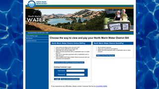 North Marin Water District - Online BillPay - OnlineBiller