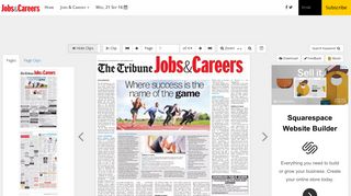Tribune India Jobs & Careers, Wed, 21 Sep 16