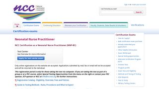 Neonatal Nurse Practitioner - National Certification Corporation