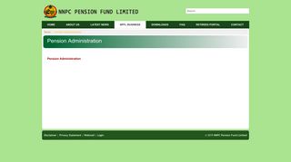 Pension Administration - NNPC Pension Fund Limited