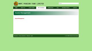 Assets Management - NNPC Pension Fund Limited