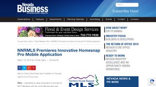 NNRMLS Premieres Innovative Homesnap Pro Mobile Application