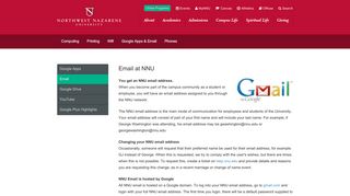 Email - Northwest Nazarene University