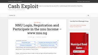 NNU Login, Registration and Participate in the nnu Income - www.nnu ...
