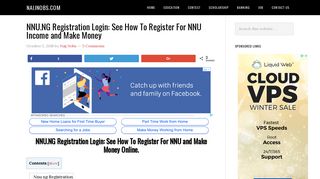 NNU NG Registration Login: See How To Register For NNU and Make ...