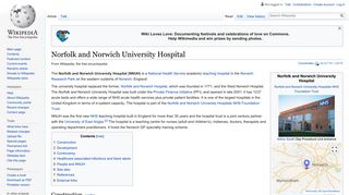Norfolk and Norwich University Hospital - Wikipedia