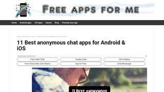 11 Best anonymous chat apps for Android & iOS | Free apps for ...