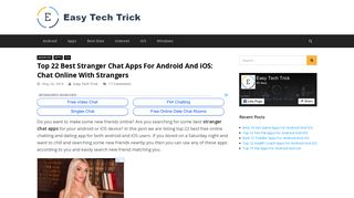 Top 22 Best Stranger Chat Apps For Android And iOS: Chat Online ...