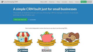 Less Annoying CRM | Simple Contact Management for Small Business