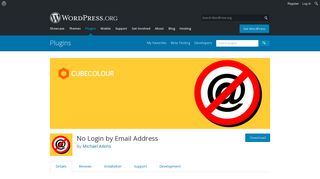 No Login by Email Address | WordPress.org