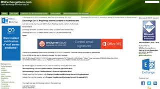 Exchange 2013: Pop/Imap clients unable to Authenticate ...